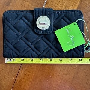 Vera Bradley turn lock wallet in black